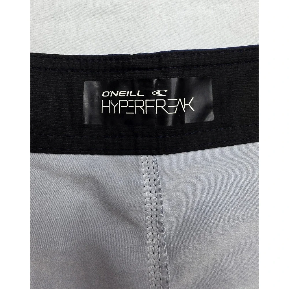 O'Neill Hyperfreak Mens Blue Ombre Geometric Board Shorts Swim Trunks Size 38
